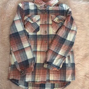 Plaid Button-Up Women's Jacket